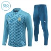 Sudadera De Entrenamiento Olympique de Marseille Cremallera De Cuarto 2024-25 Azul - Niño